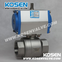 Pneumatic Actuator 2PC Threaded Ball Valves